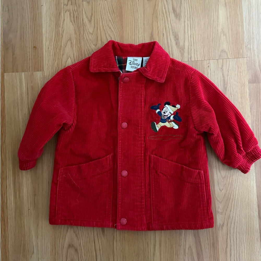 Y2K Disney Mickey corduroy jacket 18m